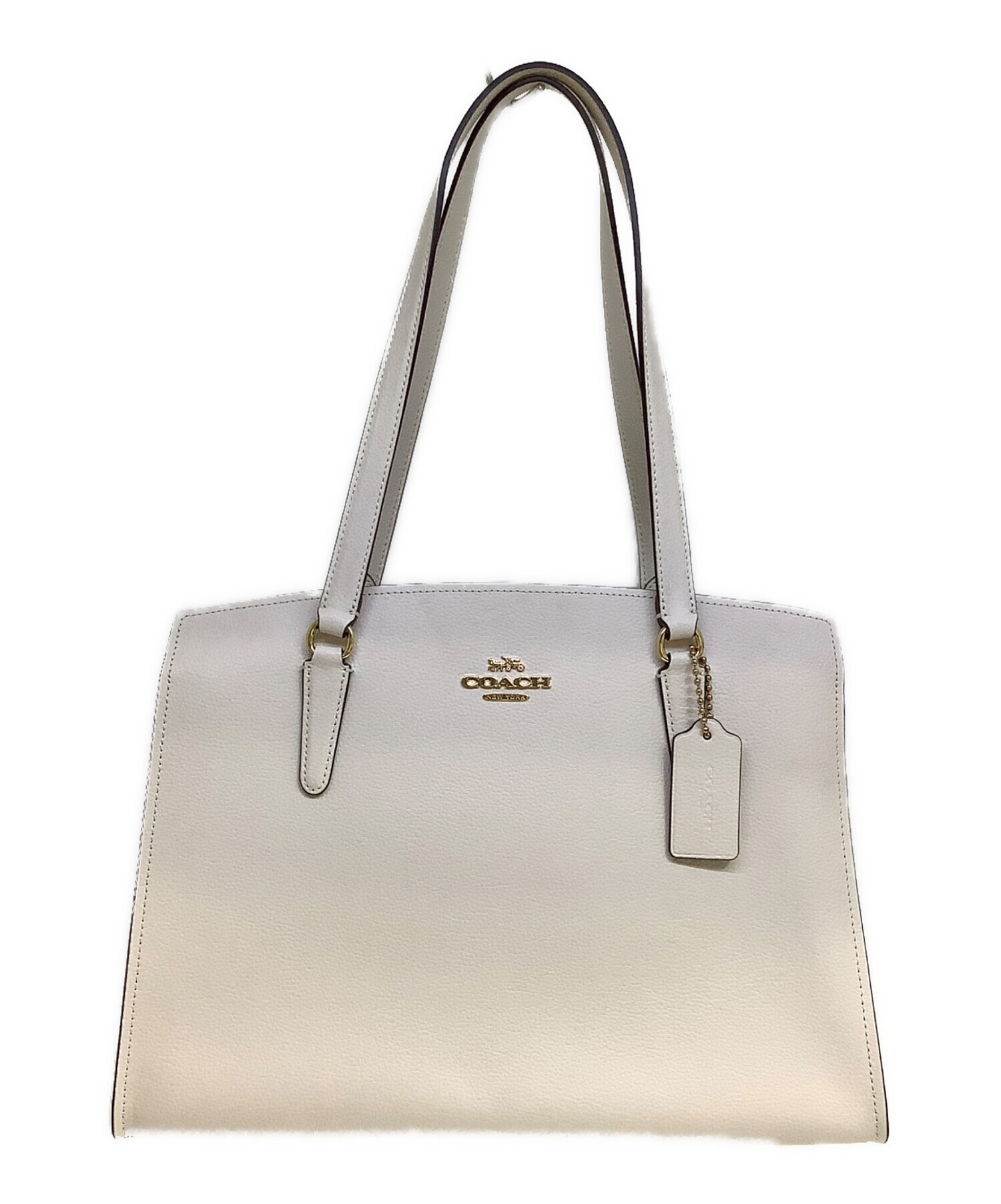 中古・古着通販】COACH (コーチ) ハンドバッグ ベージュ｜ブランド