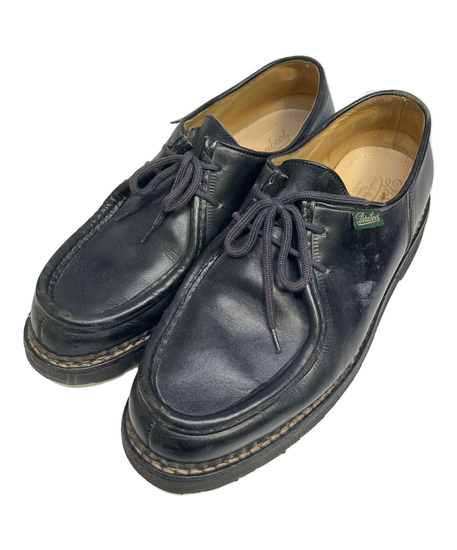 old Paraboot レザーシューズ 中古・古着通販】PARABOOT (パラブーツ) レザーシューズ ブラック
