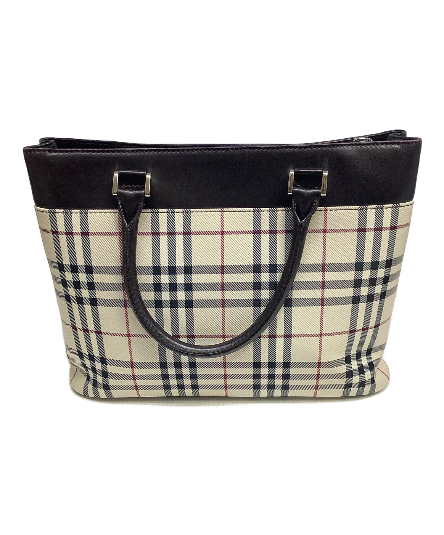 中古・古着通販】BURBERRY (バーバリー) ノバチェック トートバッグ 