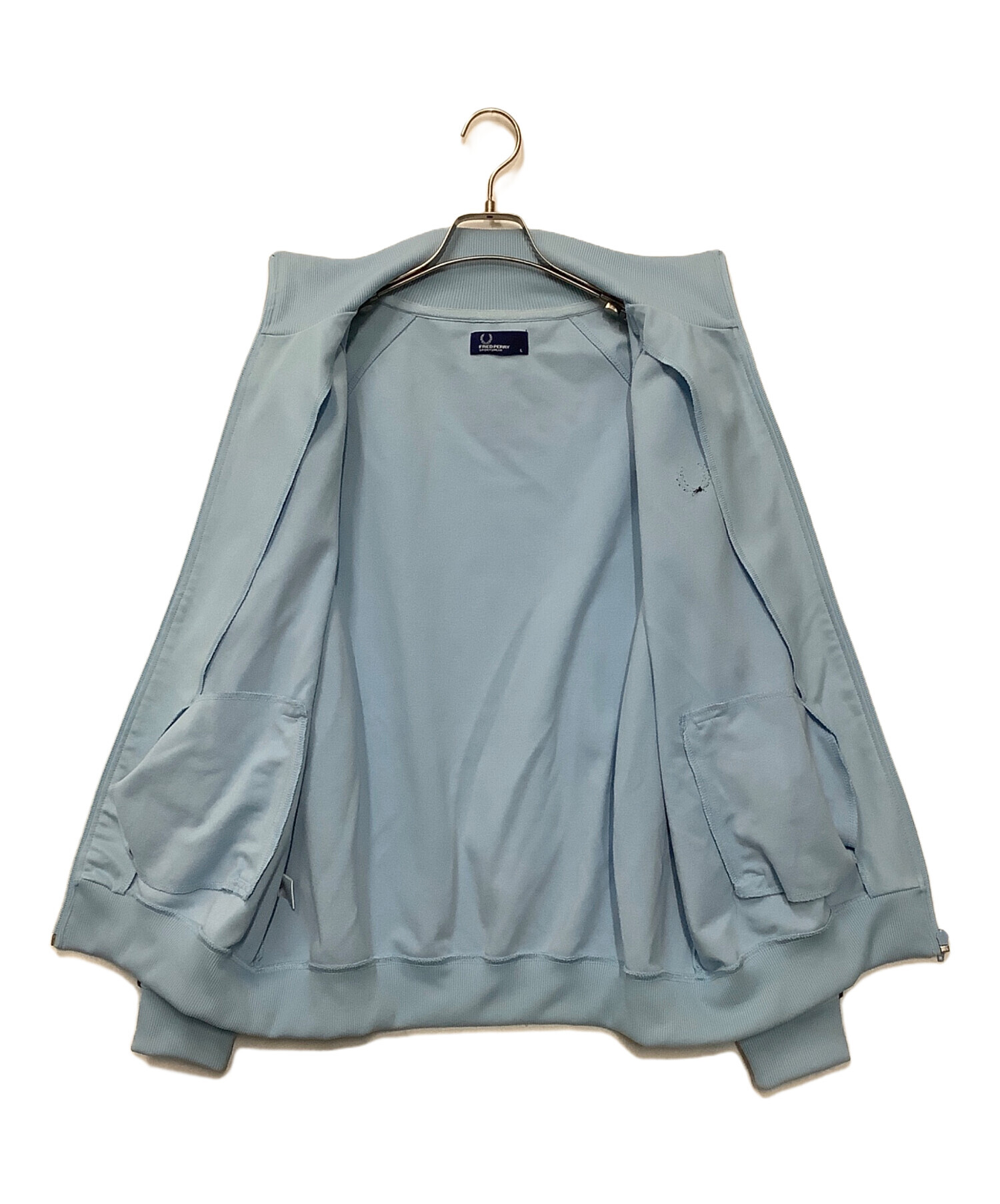 FRED PERRY トラックジャケット L 水色 中古・古着通販】FRED PERRY (フレッドペリー) トラックジャケット