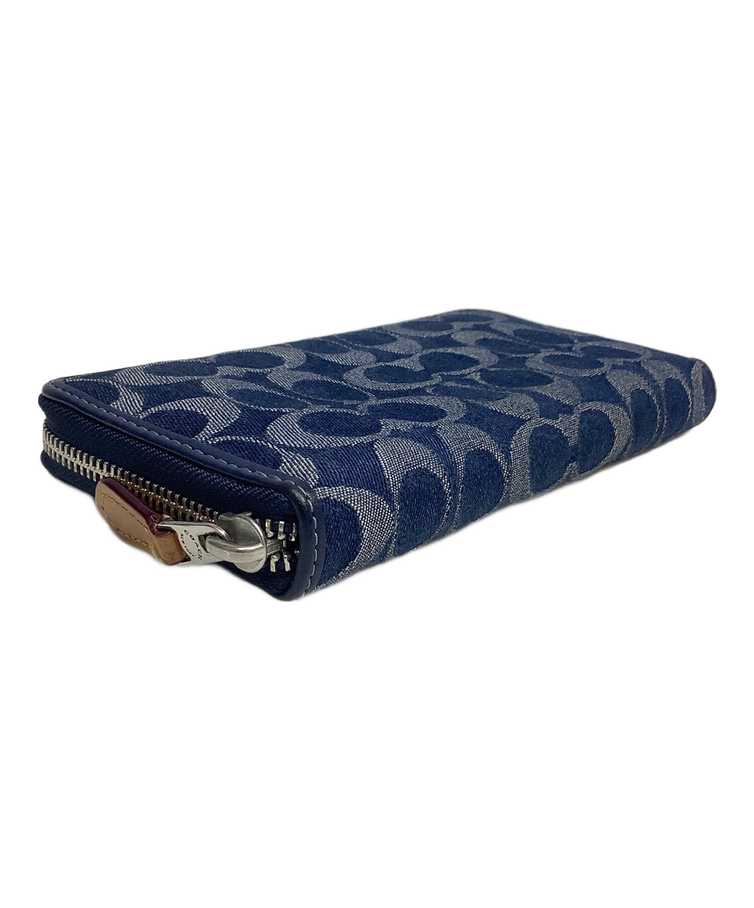 COACH コーチ/ガマ口二つ折り財布/ネイビー/ヴィンテージ/ABランク/18【中古】 COACH - COACH コーチ/ガマ口二つ折り財布/ネイビー/ヴィンテージ/AB