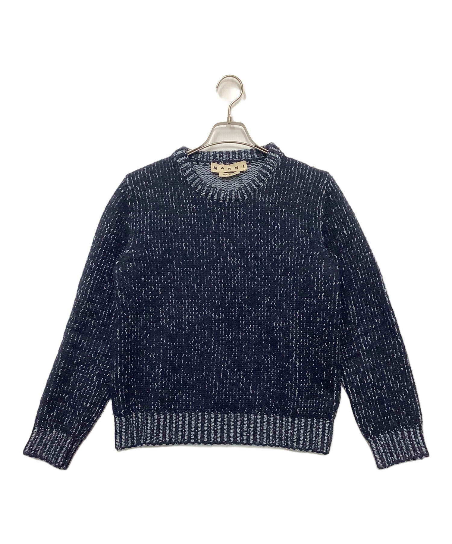 中古・古着通販】MARNI (マルニ) 厚手ニット ネイビー サイズ:44 