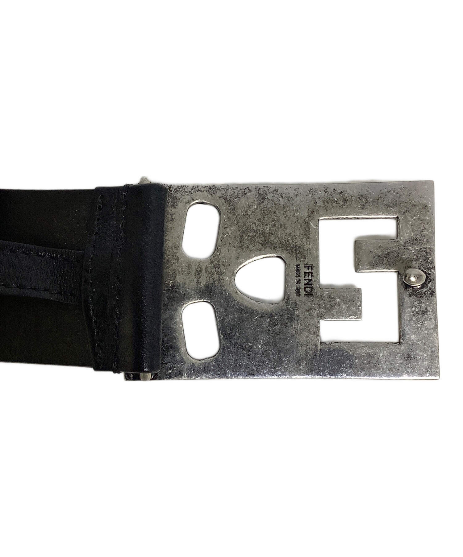 中古・古着通販】FENDI (フェンディ) ベルト ブラック サイズ:34/85