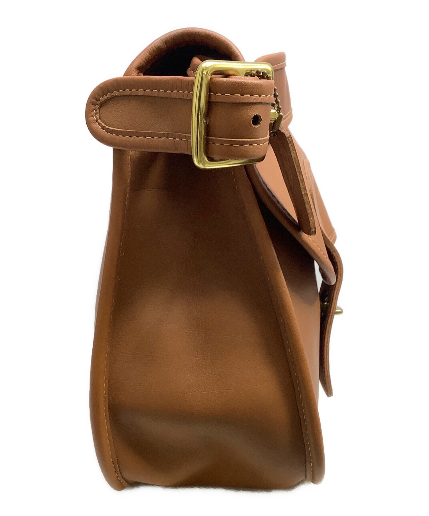 中古・古着通販】COACH (コーチ) ビジネスバッグ キャメル｜ブランド