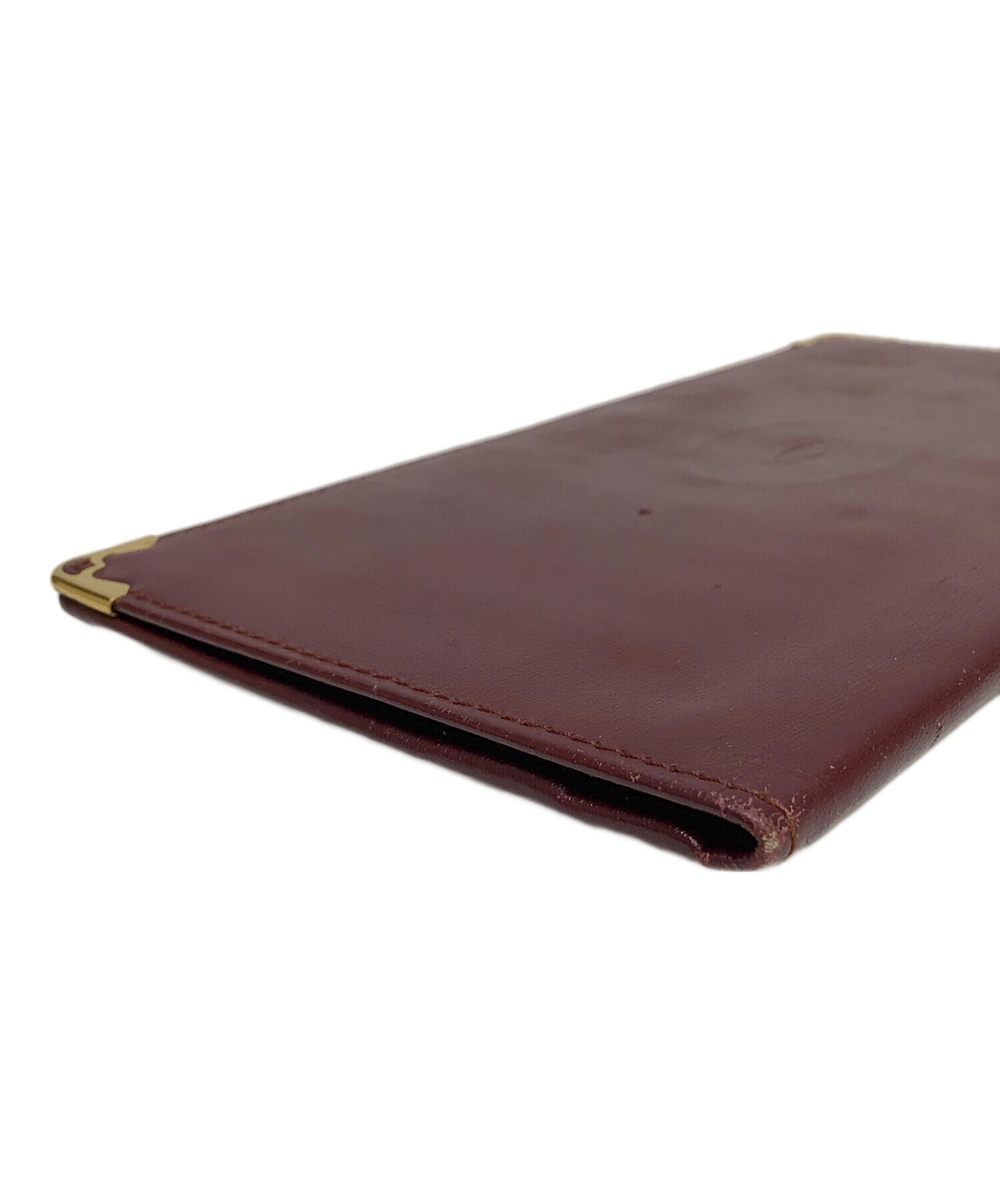 【新品】◇カルティエ◇ ヴィンテージ / ボルドー / 札入れ / オールド 中古・古着通販】Cartier (カルティエ) 札入れ ボルドー｜ブランド