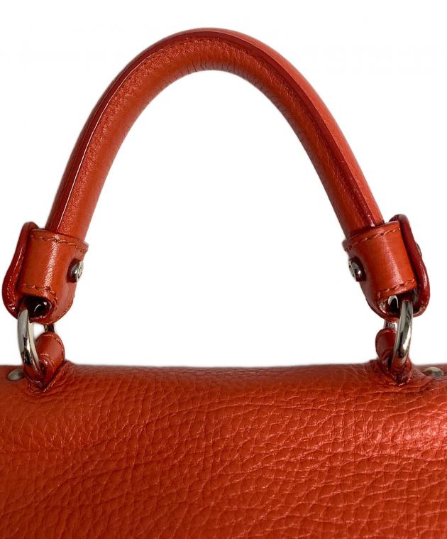 サルヴァトーレフェラガモ Salvatore Ferragamo ショルダーバッグ バッグ キャンバス レザー レディース オレンジ系 【中古】 チェーンショルダーバッグ キャンバス レザー オレンジ グラデーション