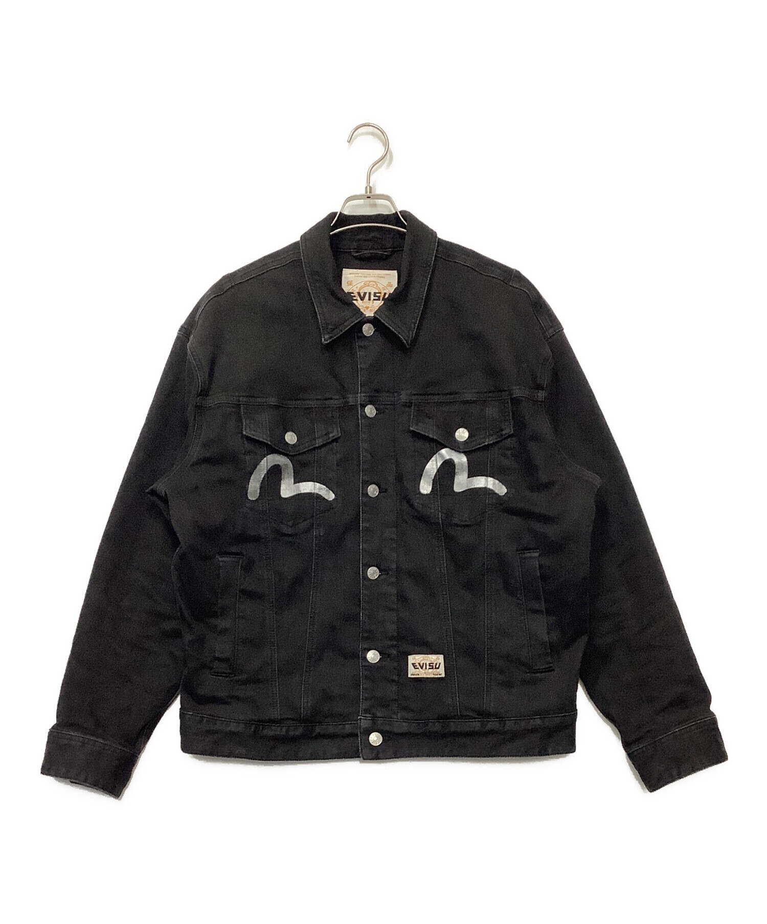 中古・古着通販】EVISU (エヴィス) ブラックデニムジャケット ブラック
