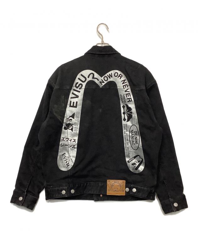 【中古】 ニューウエイズ物語 中古・古着通販】EVISU (エヴィス) ブラックデニムジャケット ブラック