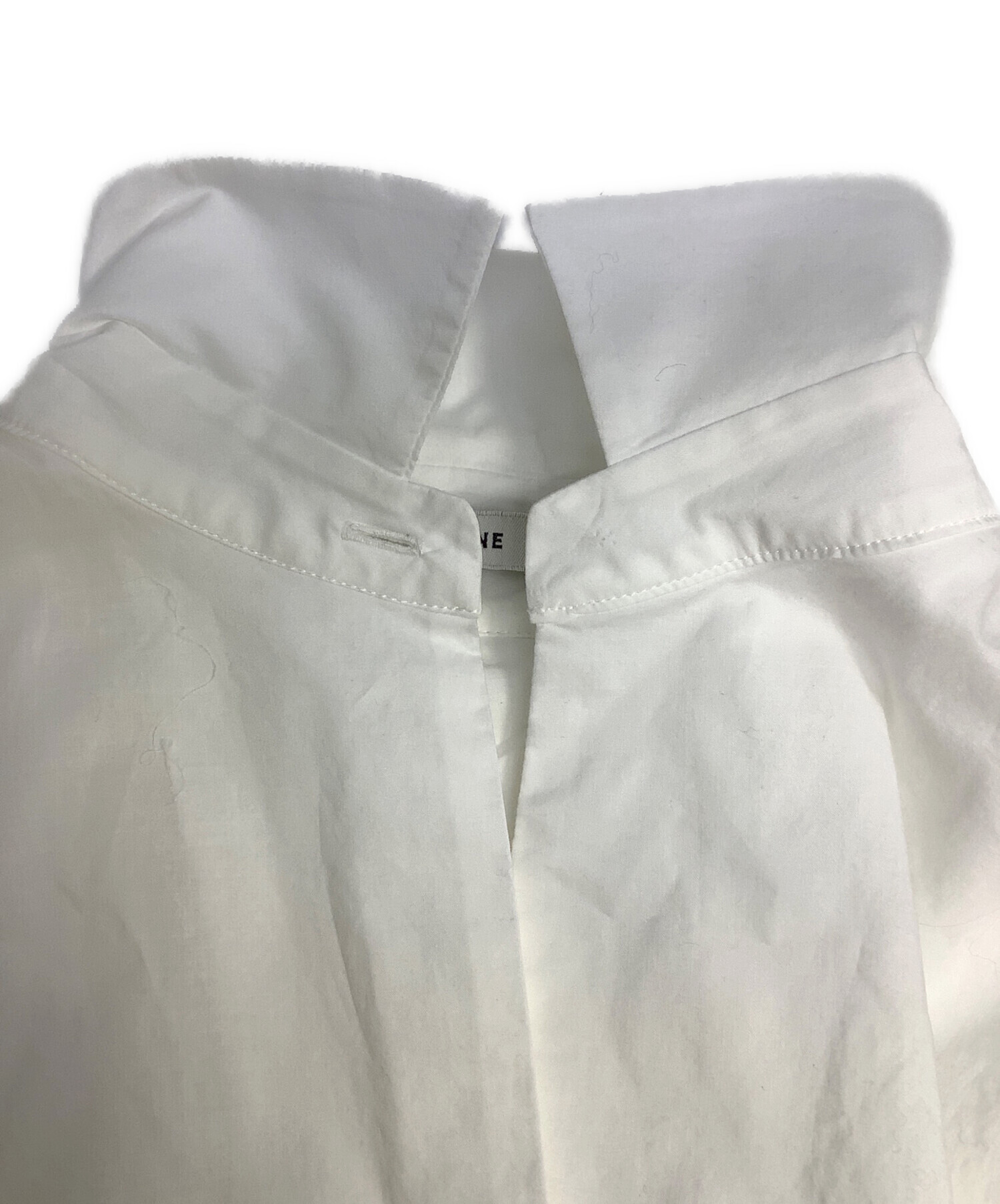 CLANE クラネ ブラウス S 白 【古着】【中古】【送料無料】 中古・古着通販】CLANE (クラネ) ノースリーブシャツ ホワイト サイズ