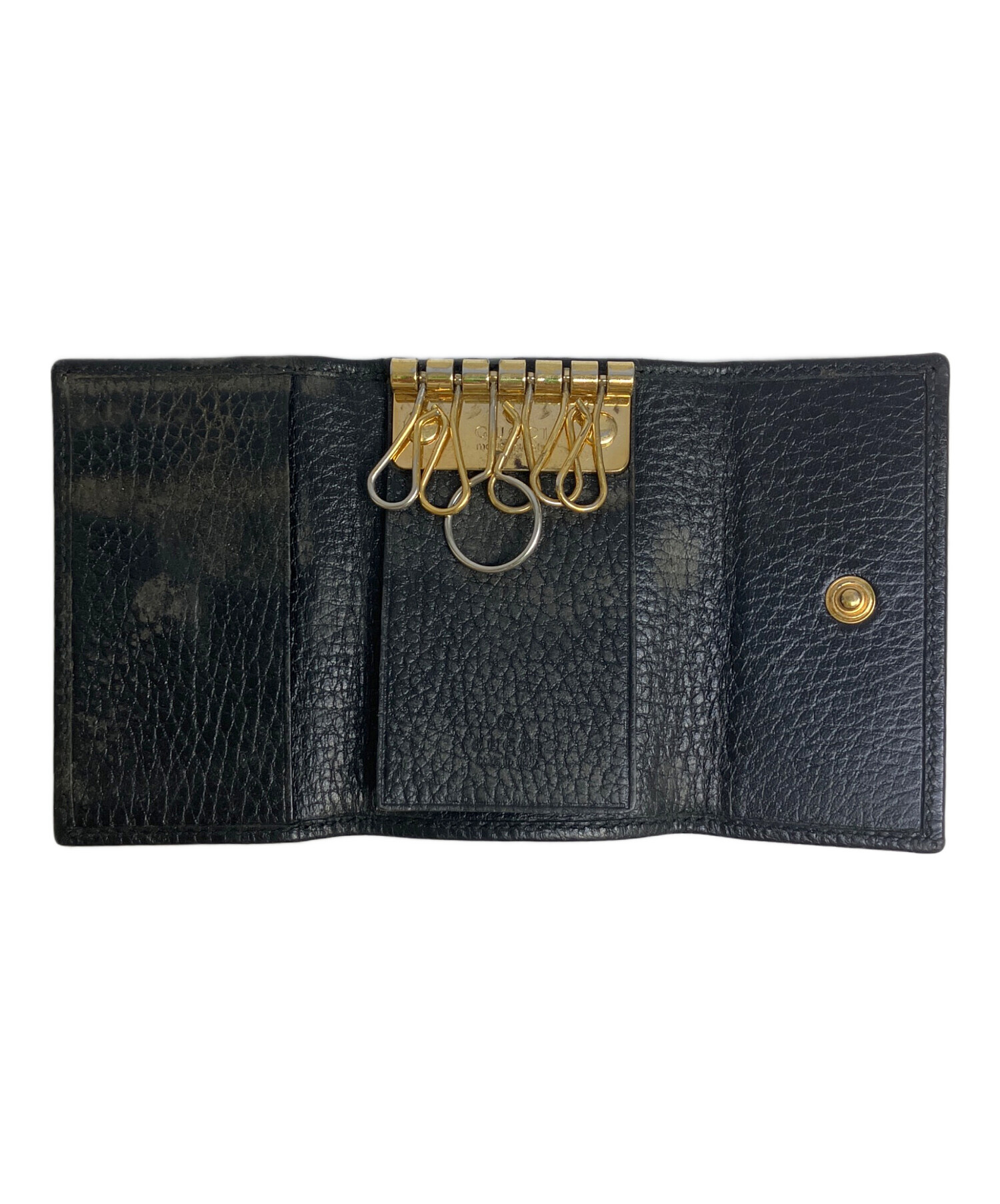 中古　GUCCI キーケース 中古・古着通販】GUCCI (グッチ) 6連キーケース ブラック｜ブランド