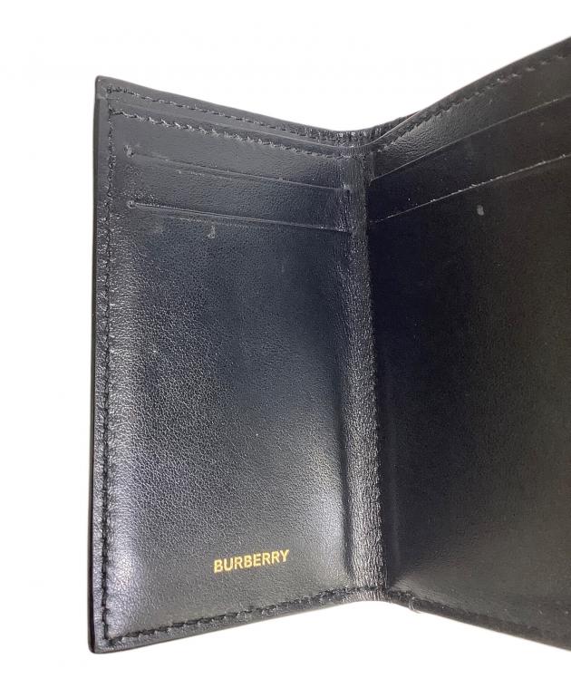 中古・古着通販】BURBERRY (バーバリー) 3つ折り財布 ブラック
