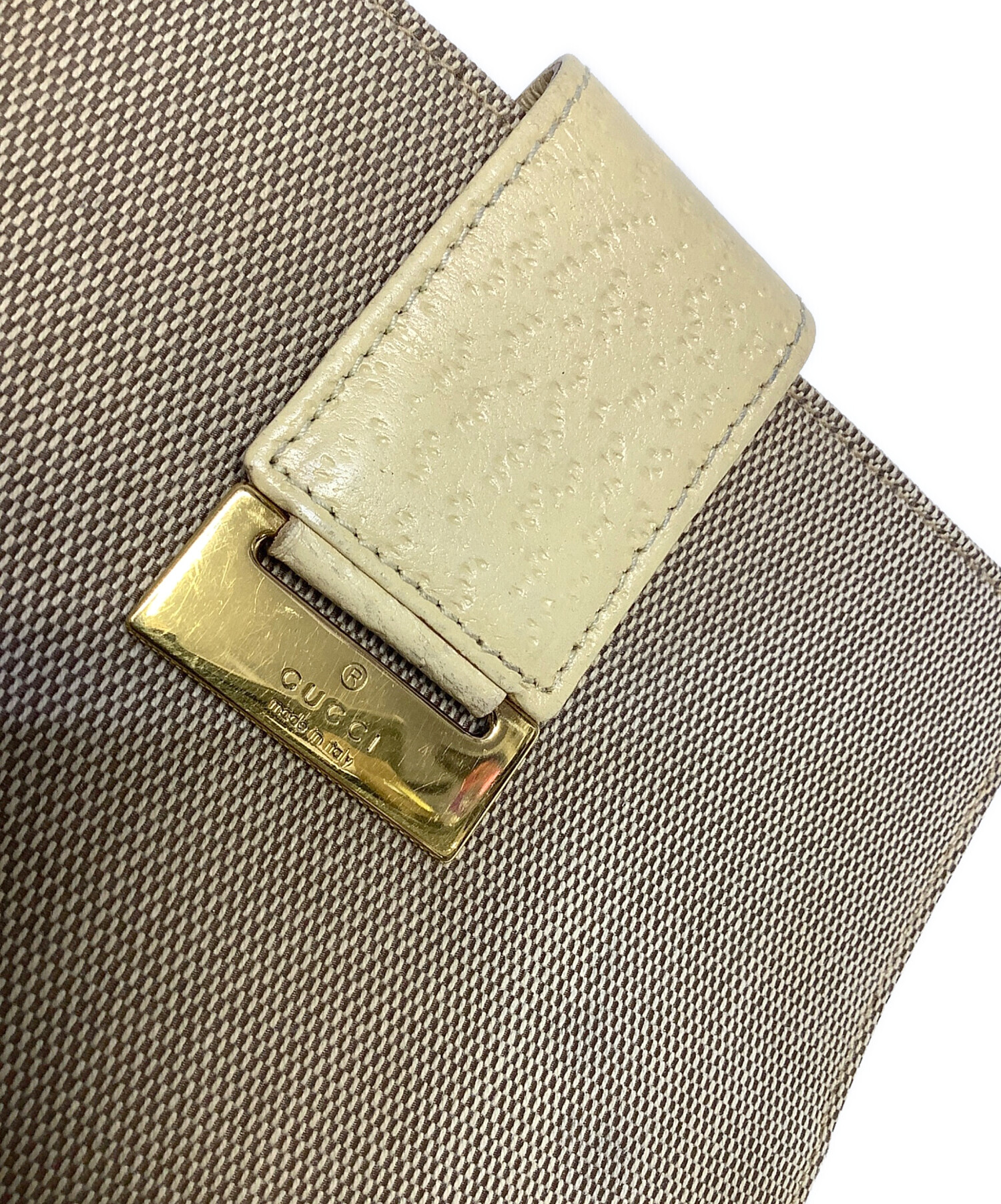 中古・古着通販】GUCCI (グッチ) 手帳カバー ベージュ｜ブランド・古着