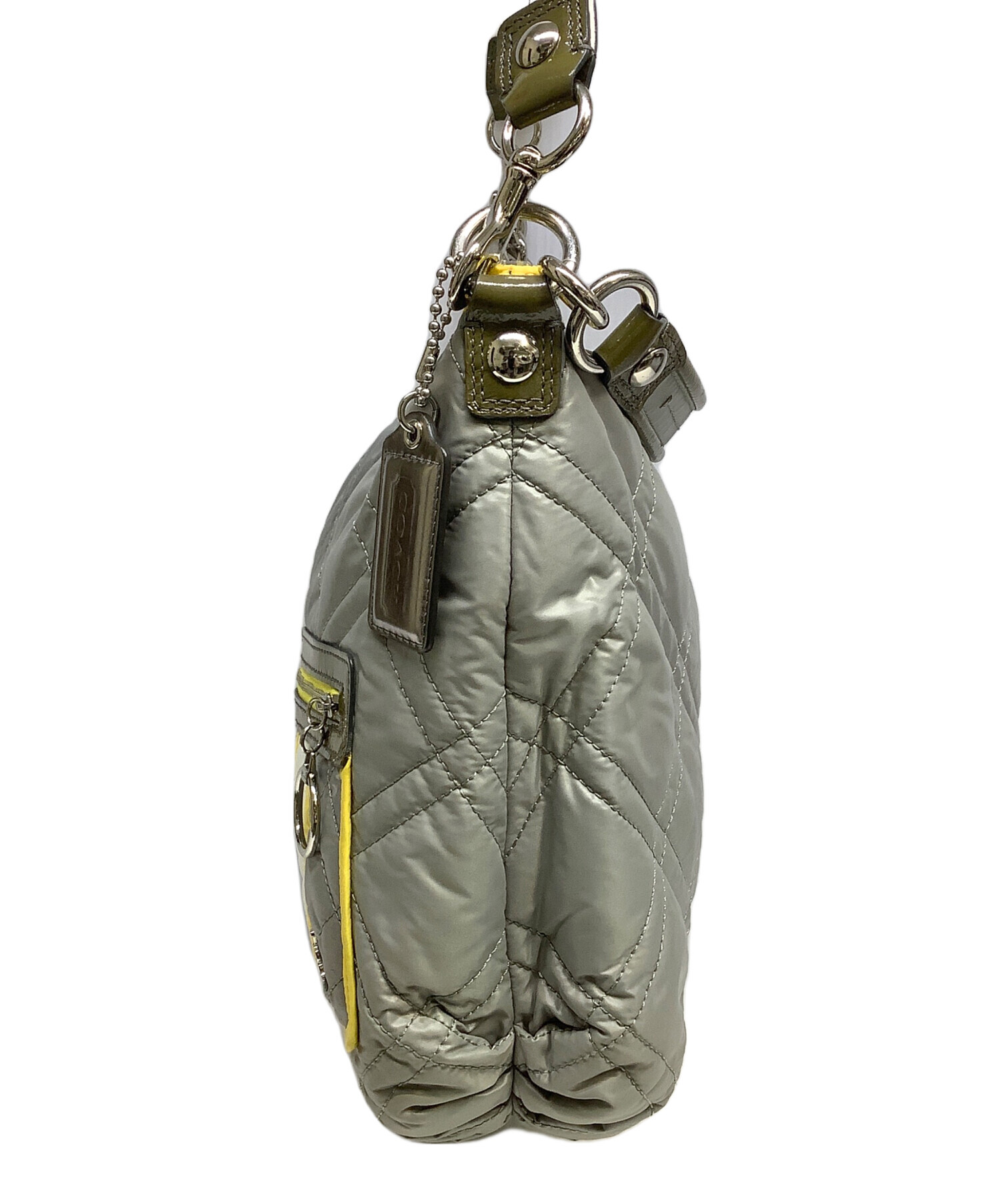 中古・古着通販】COACH (コーチ) 2WAYバッグ グレー｜ブランド・古着