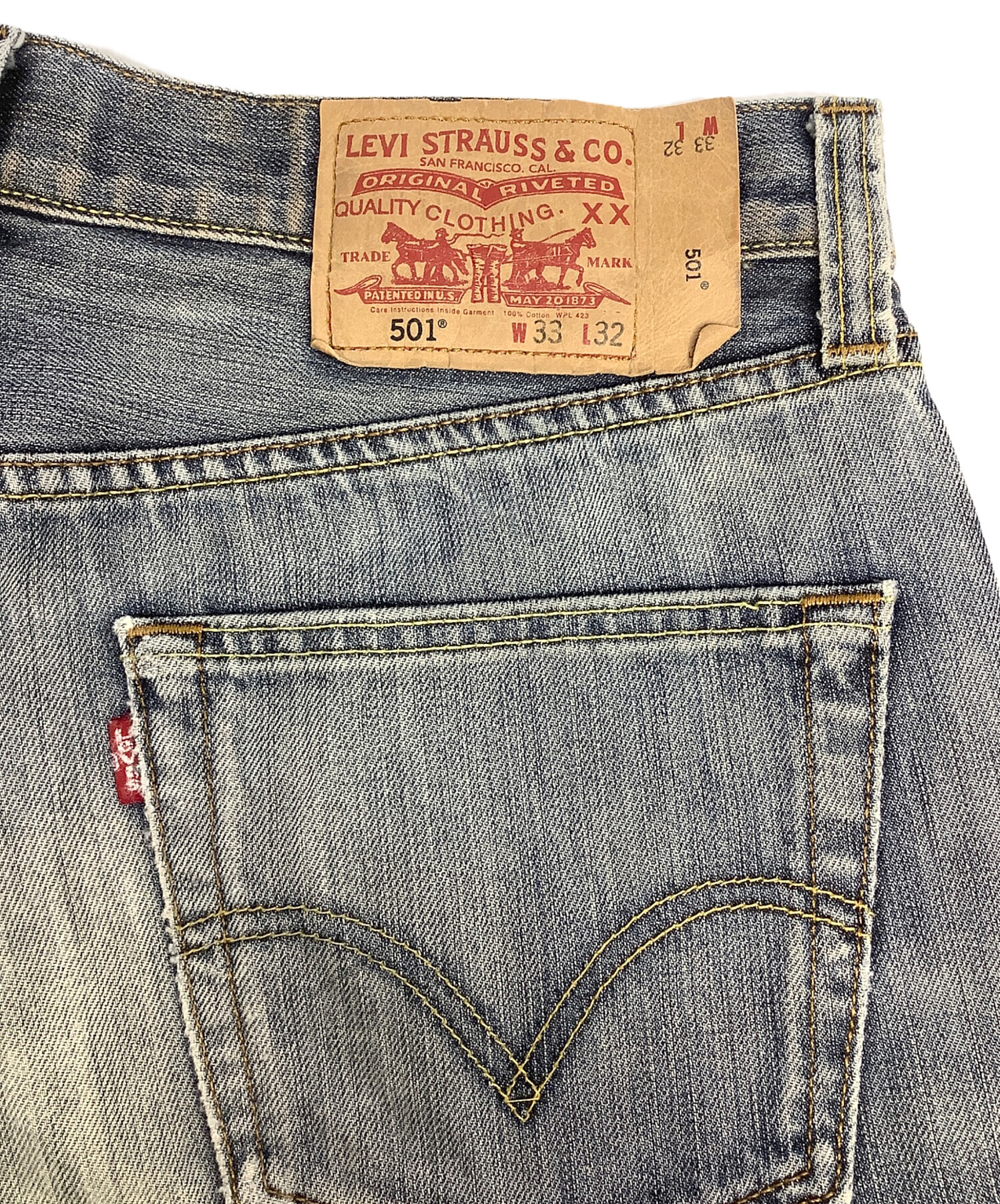 処分　￼￼Levi's パンツ 33枚セット 中古・古着通販】LEVI'S (リーバイス) デニムパンツ ブルー サイズ:W33