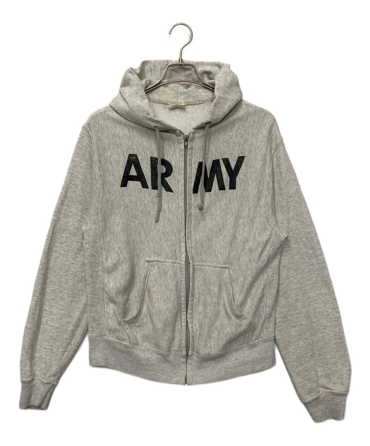 中古・古着通販】ARMY (アーミー) ジップパーカー グレー サイズ:M 
