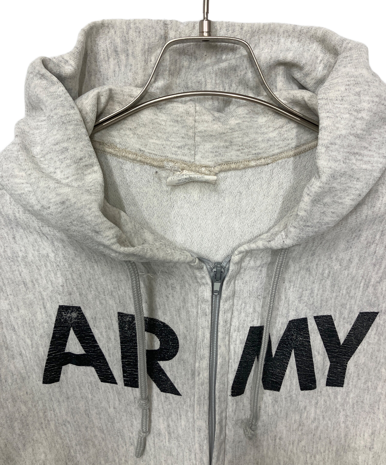 中古・古着通販】ARMY (アーミー) ジップパーカー グレー サイズ:M 
