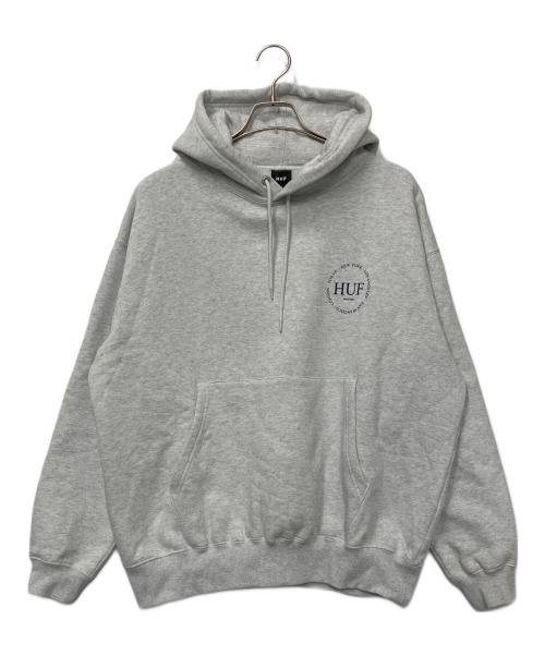 中古・古着通販】HUF (ハフ) プルオーバーパーカー グレー サイズ:M