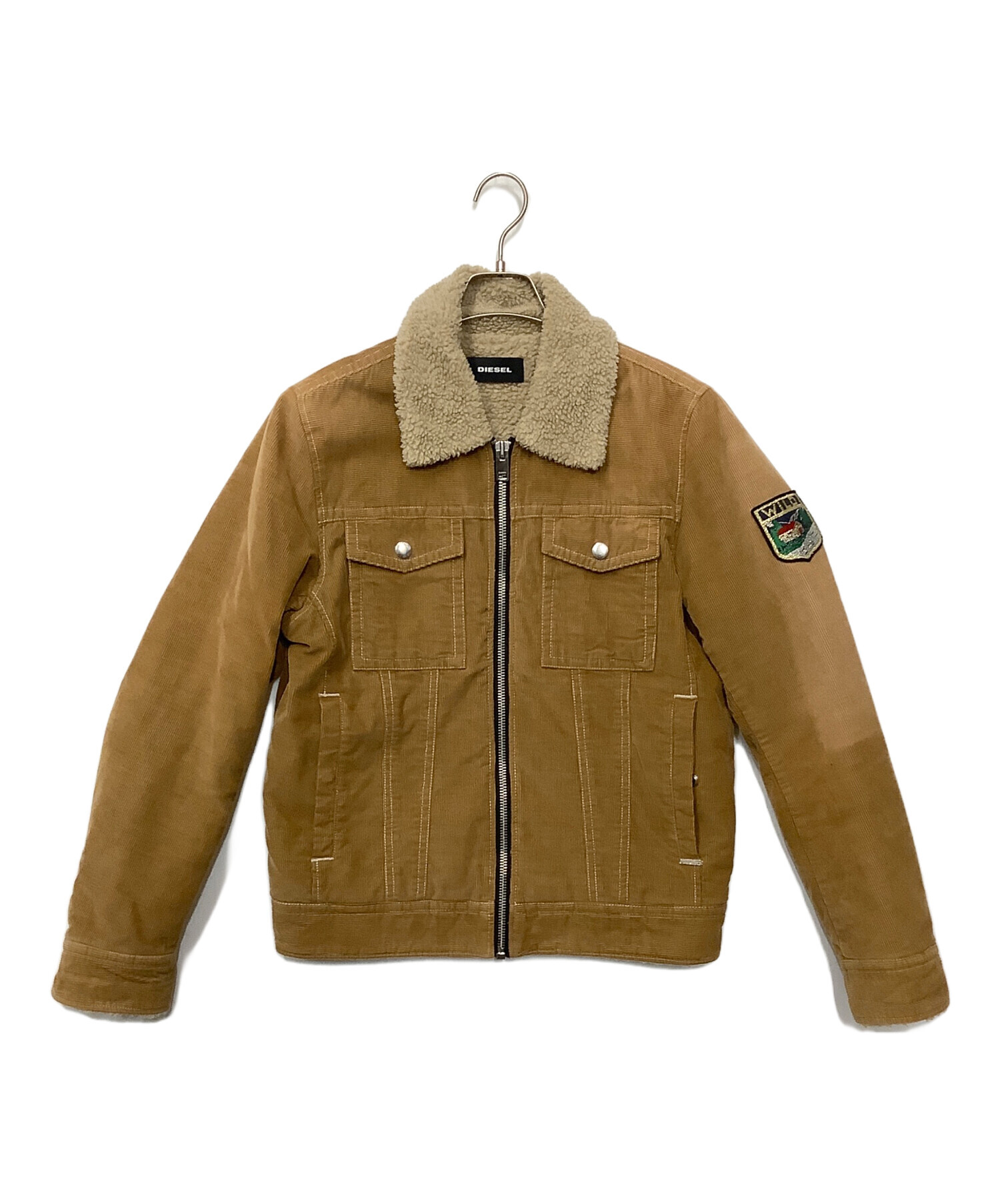 中古・古着通販】DIESEL (ディーゼル) ムートンジャケット ブラウン