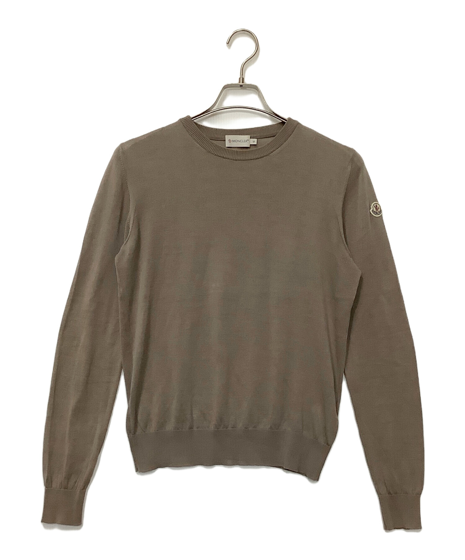 モンクレール　薄手　ニット 中古・古着通販】MONCLER (モンクレール) 薄手ニット ベージュ サイズ