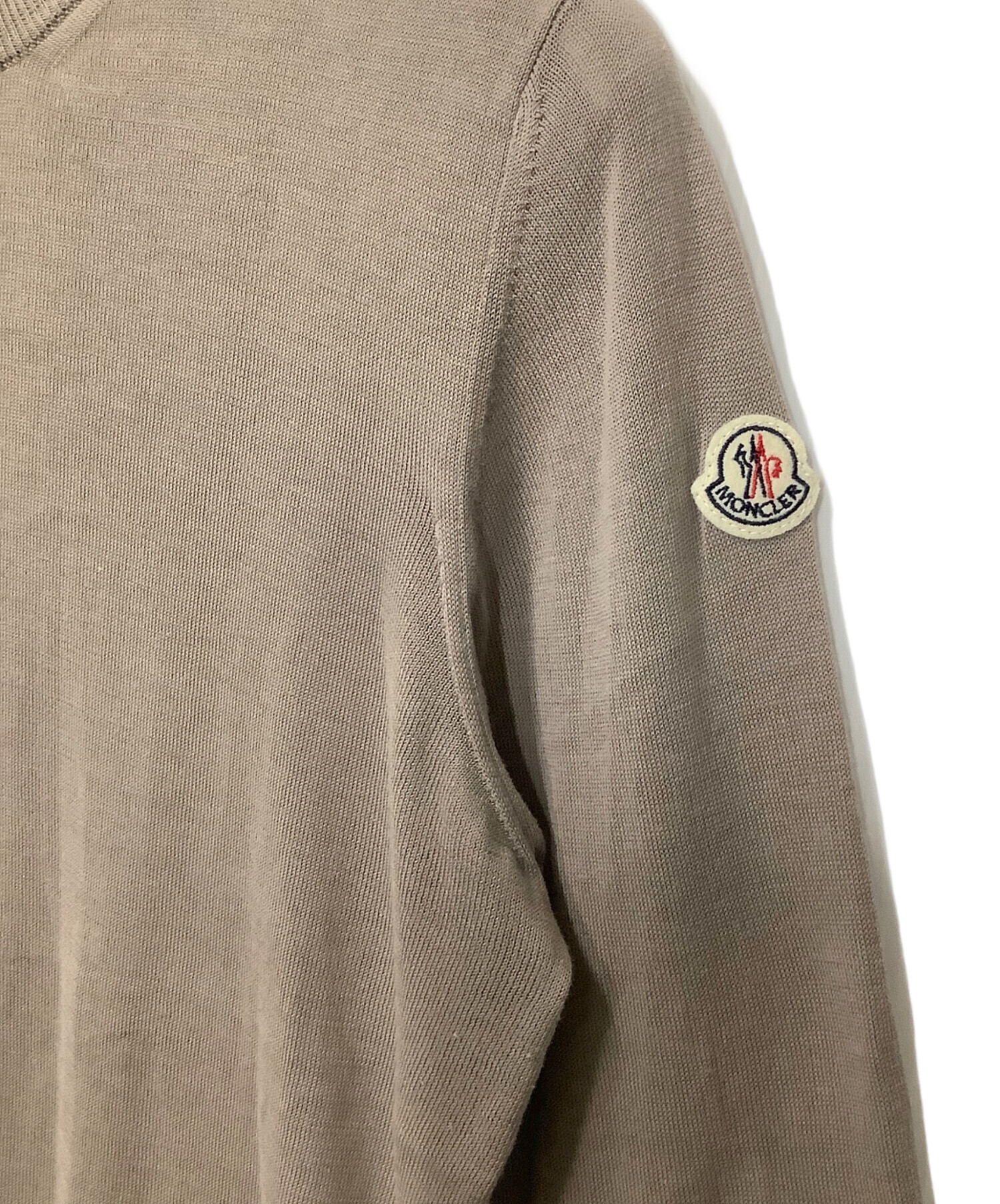 モンクレール　薄手　ニット 中古・古着通販】MONCLER (モンクレール) 薄手ニット ベージュ サイズ