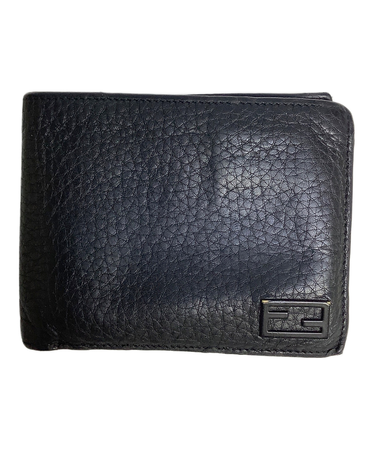 中古・古着通販】FENDI (フェンディ) 2つ折り財布 ブラック｜ブランド