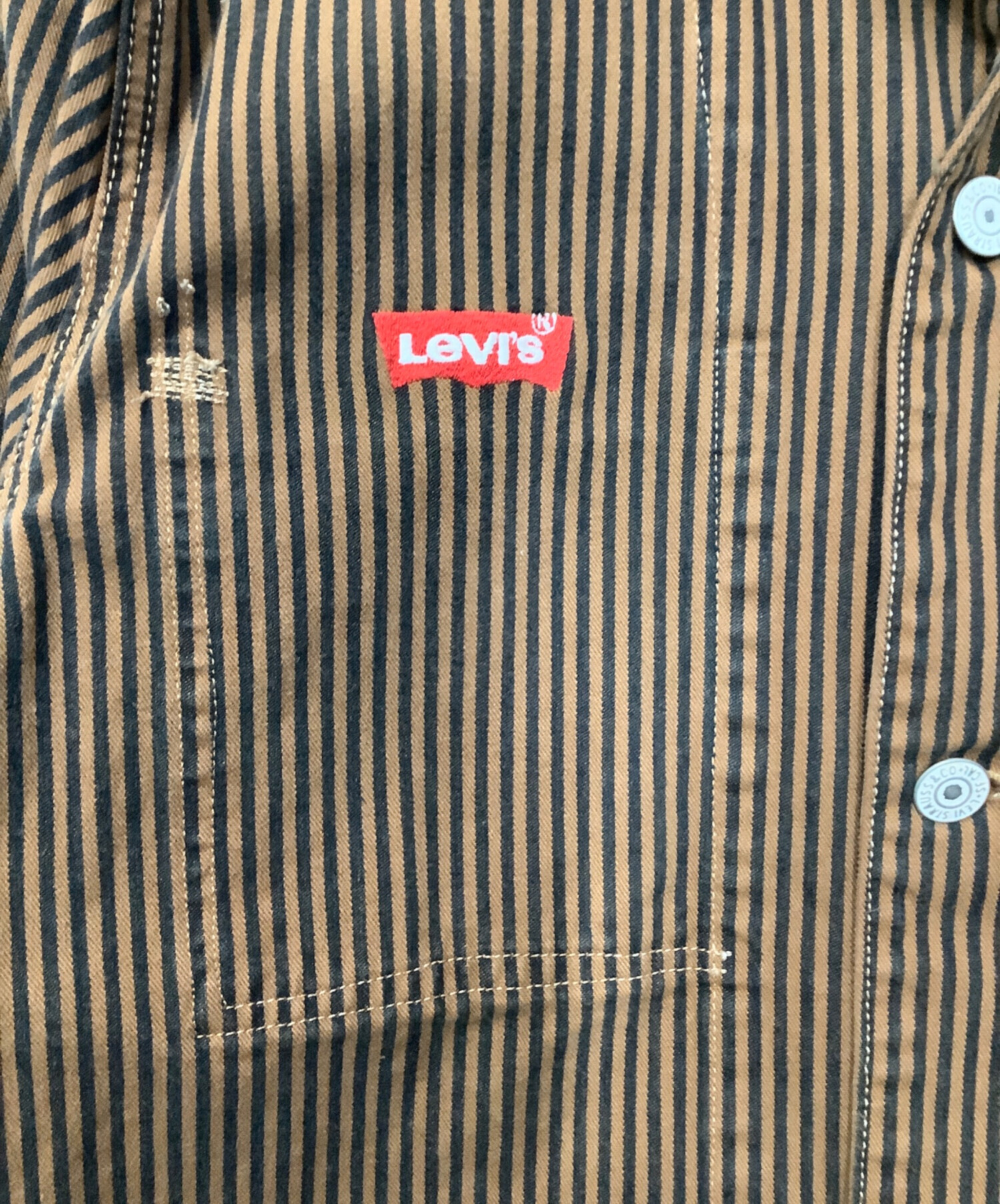 中古・古着通販】LEVI'S (リーバイス) カバーオール ブラウン サイズ:M