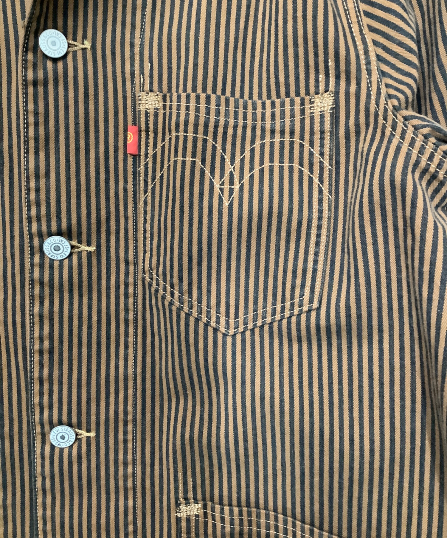 中古・古着通販】LEVI'S (リーバイス) カバーオール ブラウン サイズ:M
