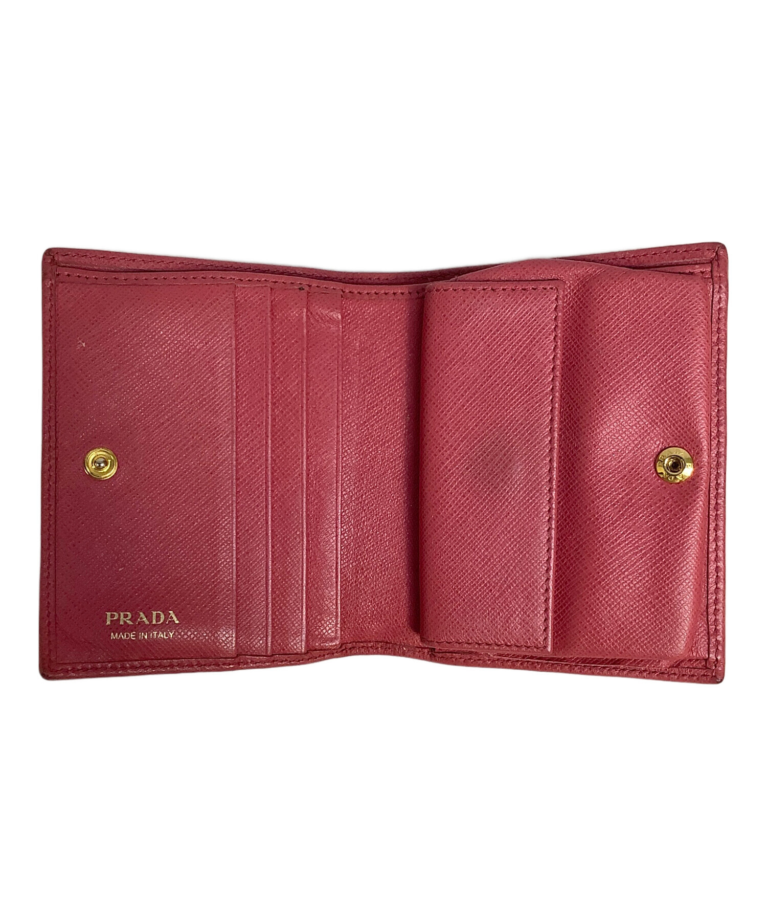 中古・古着通販】PRADA (プラダ) 2つ折り財布 ピンク｜ブランド・古着