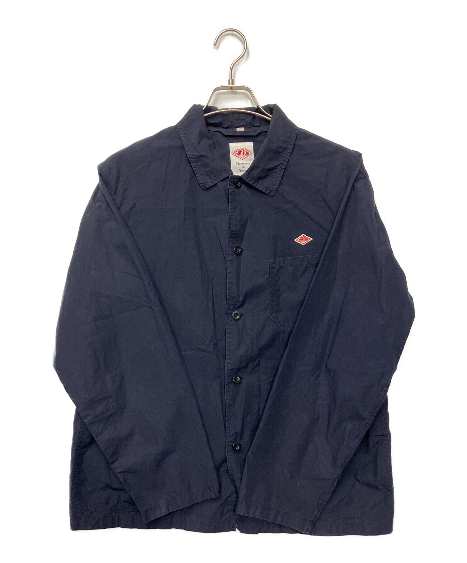 DANTON ネイビー ボタンアップ カバーオール 40 中古・古着通販】DANTON (ダントン) カバーオール ネイビー サイズ:40