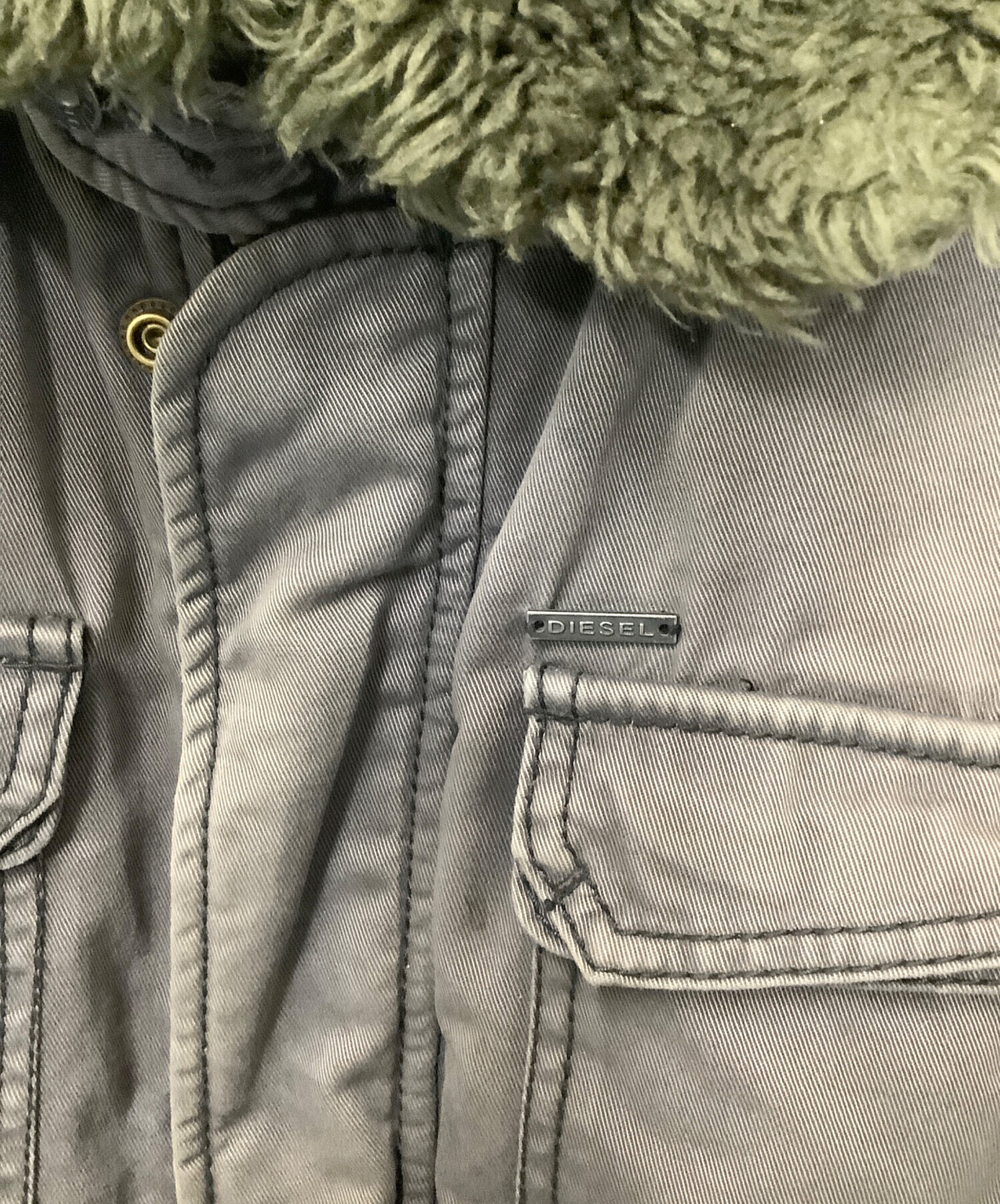 中古・古着通販】DIESEL (ディーゼル) ボア付ミリタリージャケット 
