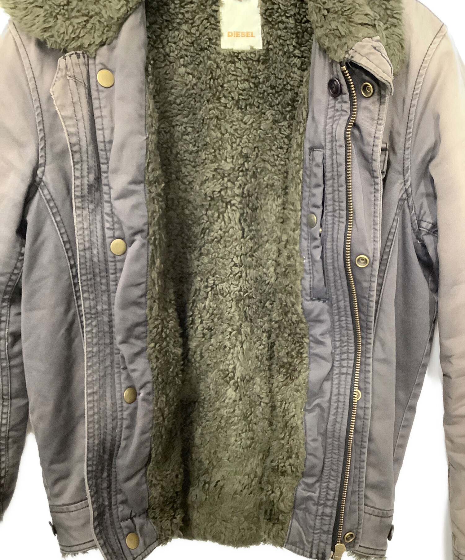 中古・古着通販】DIESEL (ディーゼル) ボア付ミリタリージャケット 
