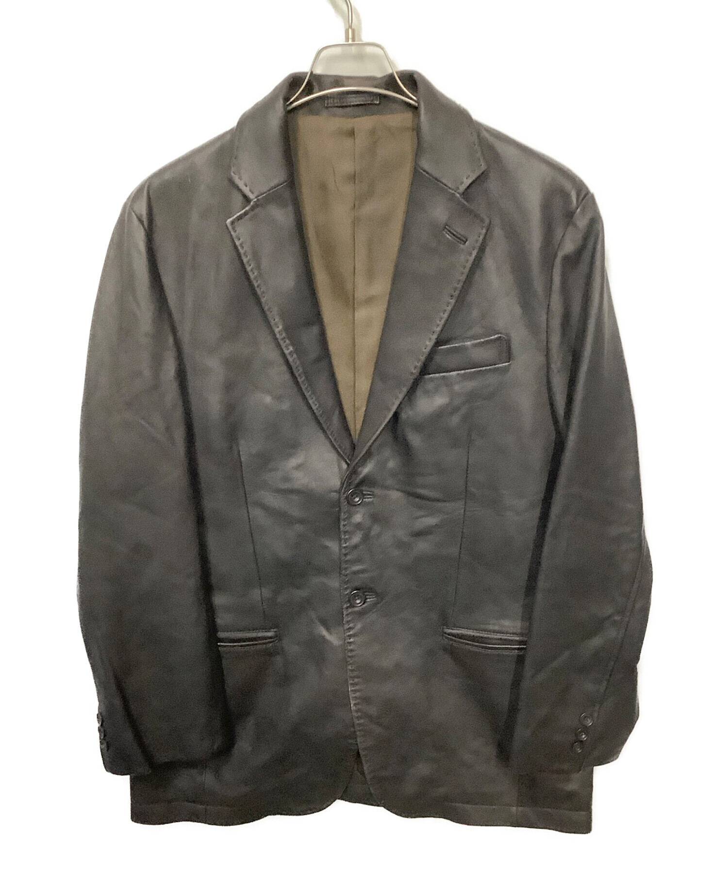 中古・古着通販】Golden Bear (ゴールデンベア) レザーコート ブラウン 