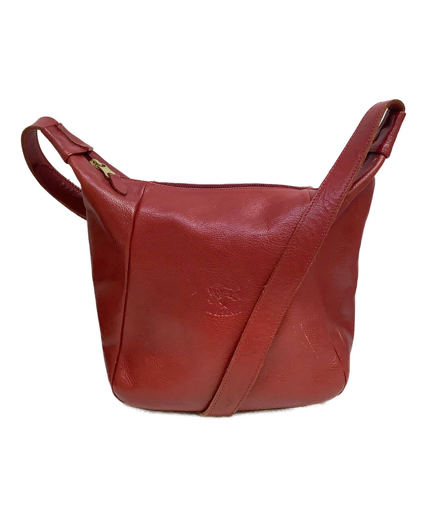 中古・古着通販】IL BISONTE (イル ビゾンテ) レザーショルダーバッグ 