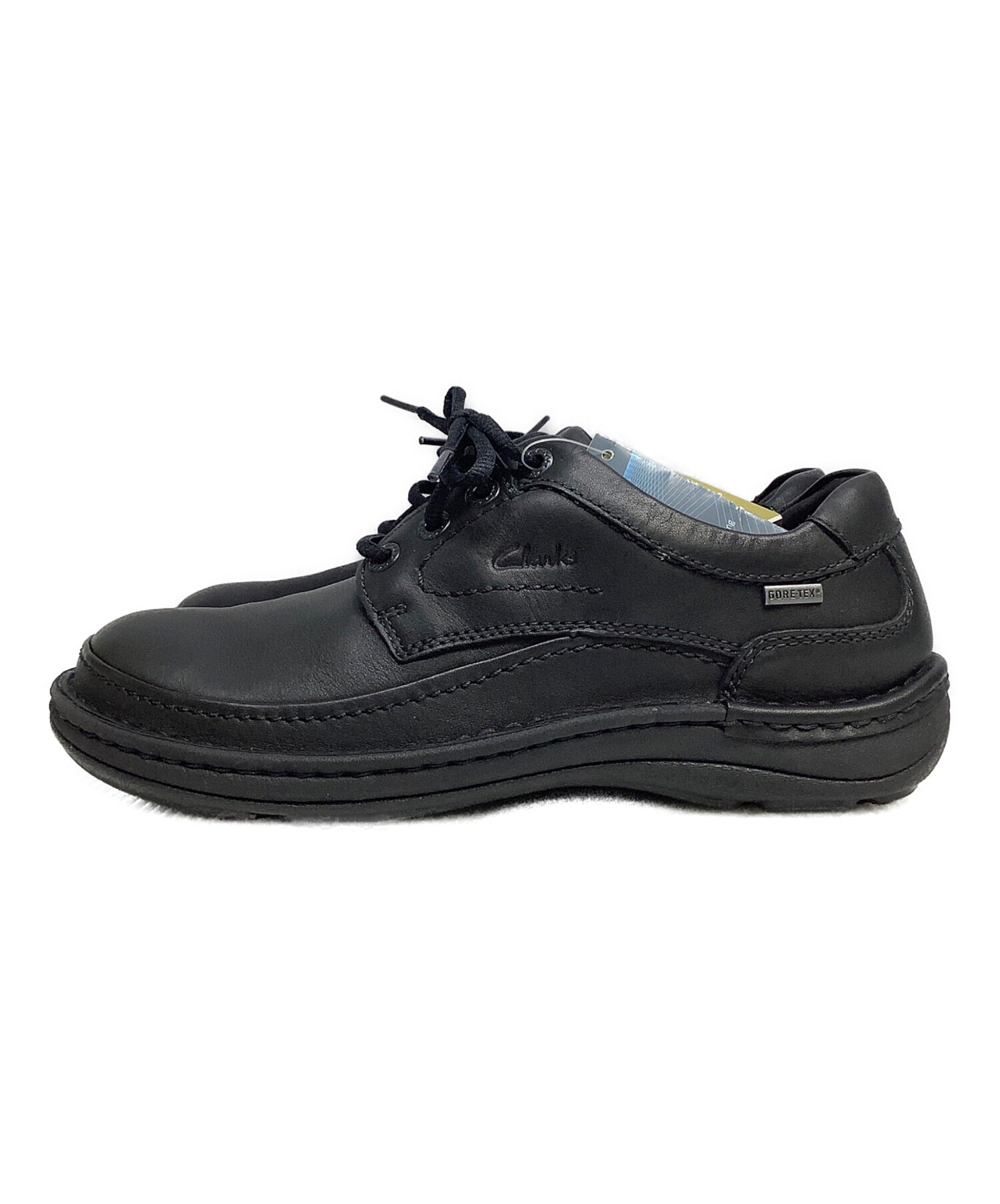 37黒 中古・古着通販】CLARKS (クラークス) レザースニーカー ブラック