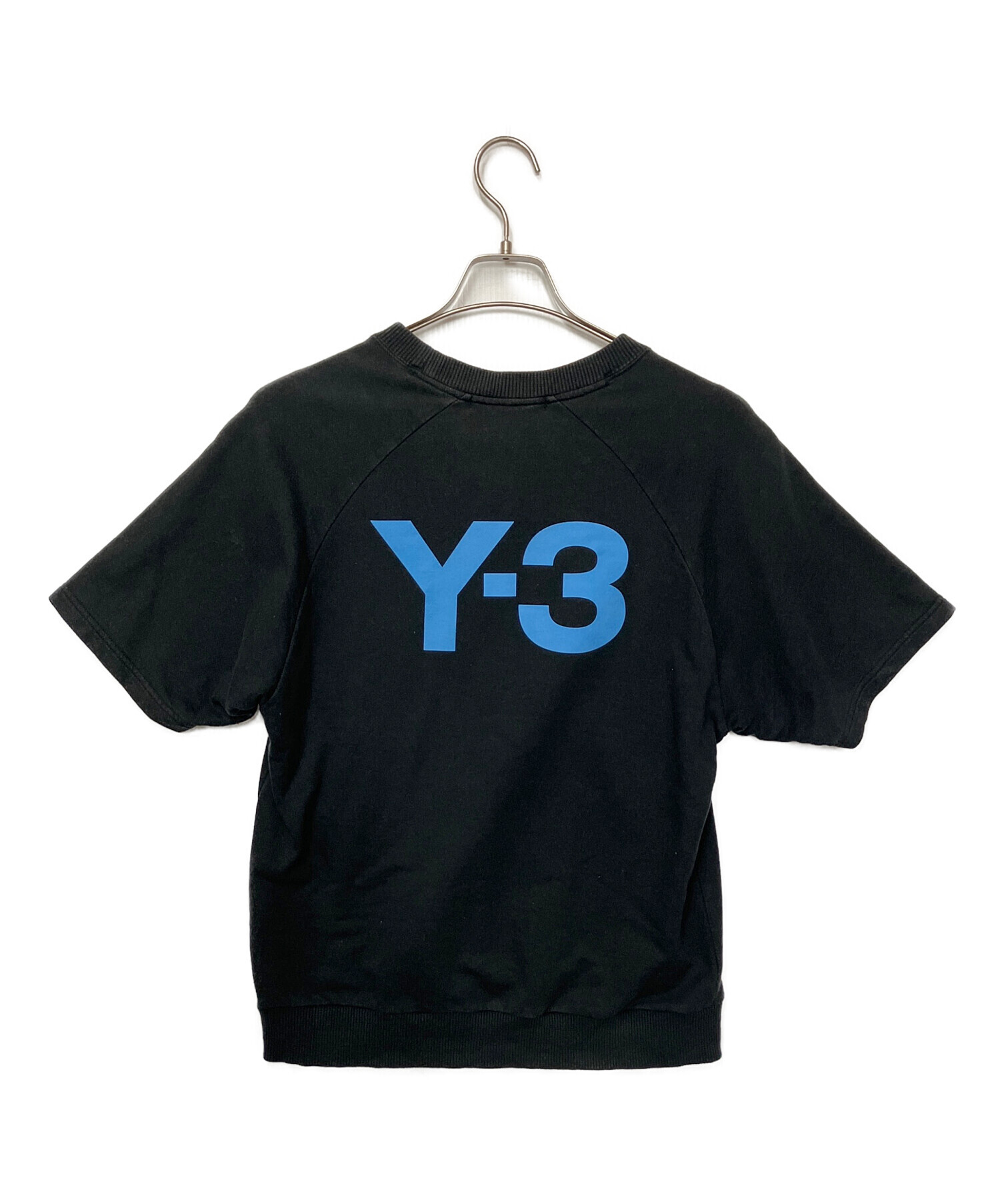 yohji yamamoto■ヨウジヤマモト カットソー トップス 半袖 黒 中古・古着通販】YOHJI YAMAMOTO (ヨウジヤマモト) 半袖カットソー