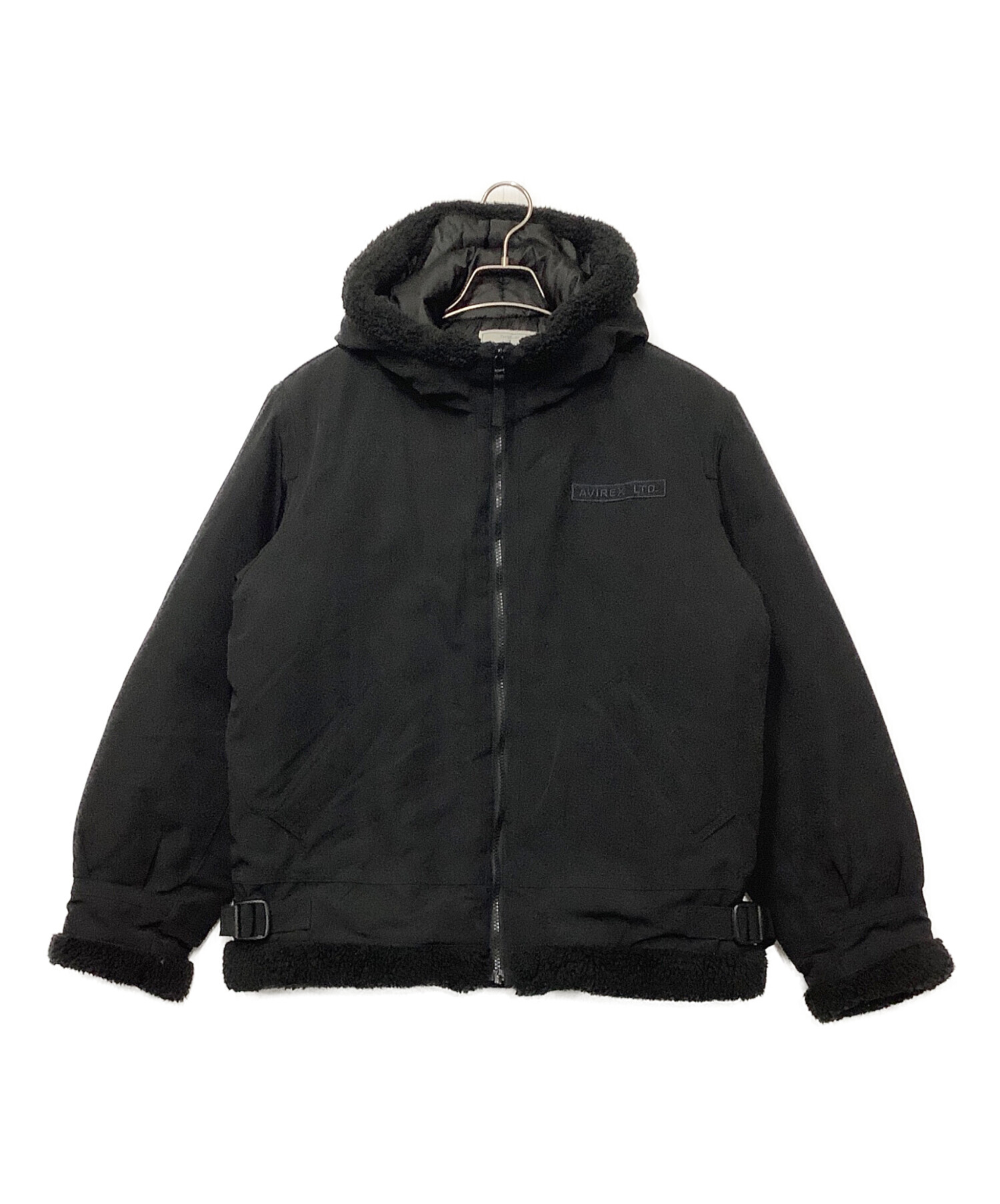 中古・古着通販】AVIREX (アヴィレックス) B-3 HOODIE ブラック サイズ