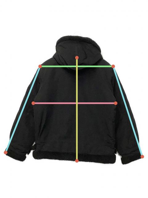 中古・古着通販】AVIREX (アヴィレックス) B-3 HOODIE ブラック サイズ 