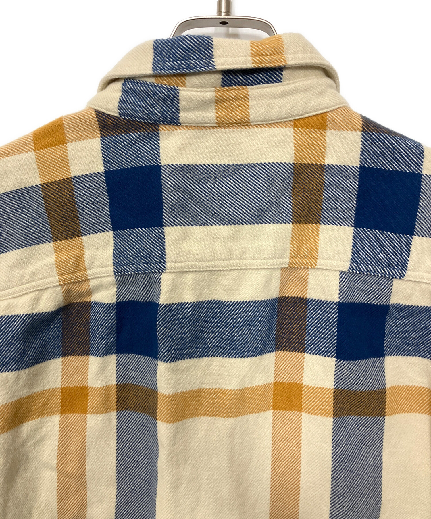 中古・古着通販】Patagonia (パタゴニア) ネルシャツ イエロー×ブルー
