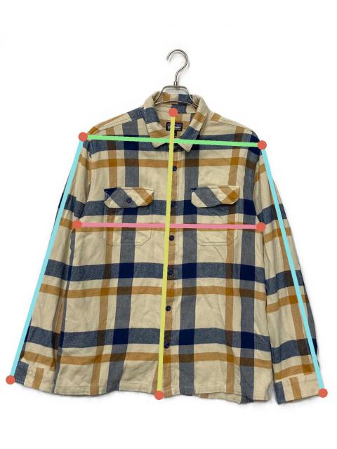 中古・古着通販】Patagonia (パタゴニア) ネルシャツ イエロー×ブルー