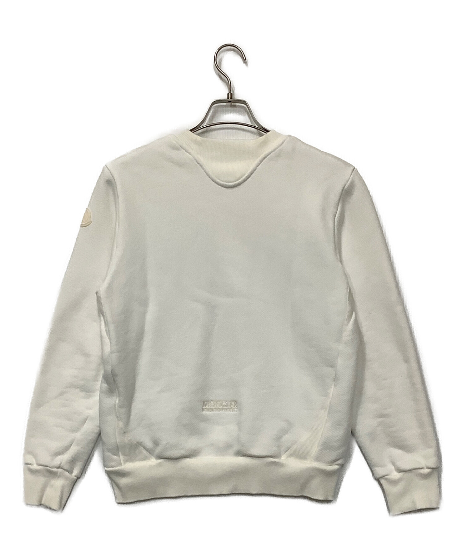 中古・古着通販】MONCLER (モンクレール) ロゴスウェット ホワイト