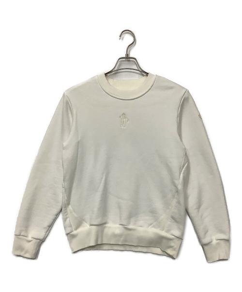 中古・古着通販】MONCLER (モンクレール) ロゴスウェット ホワイト