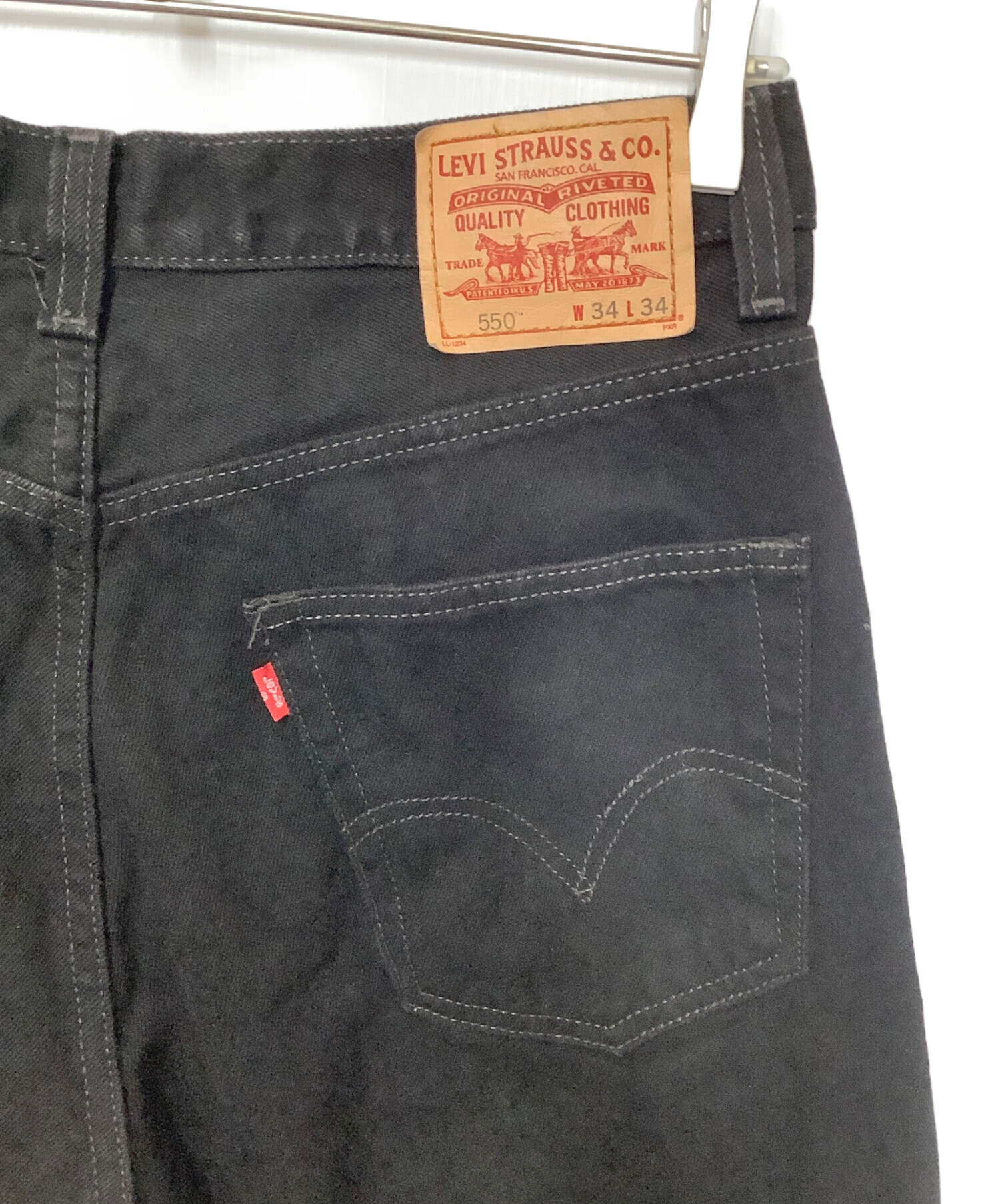 中古・古着通販】LEVI'S (リーバイス) デニムパンツ ブラック サイズ