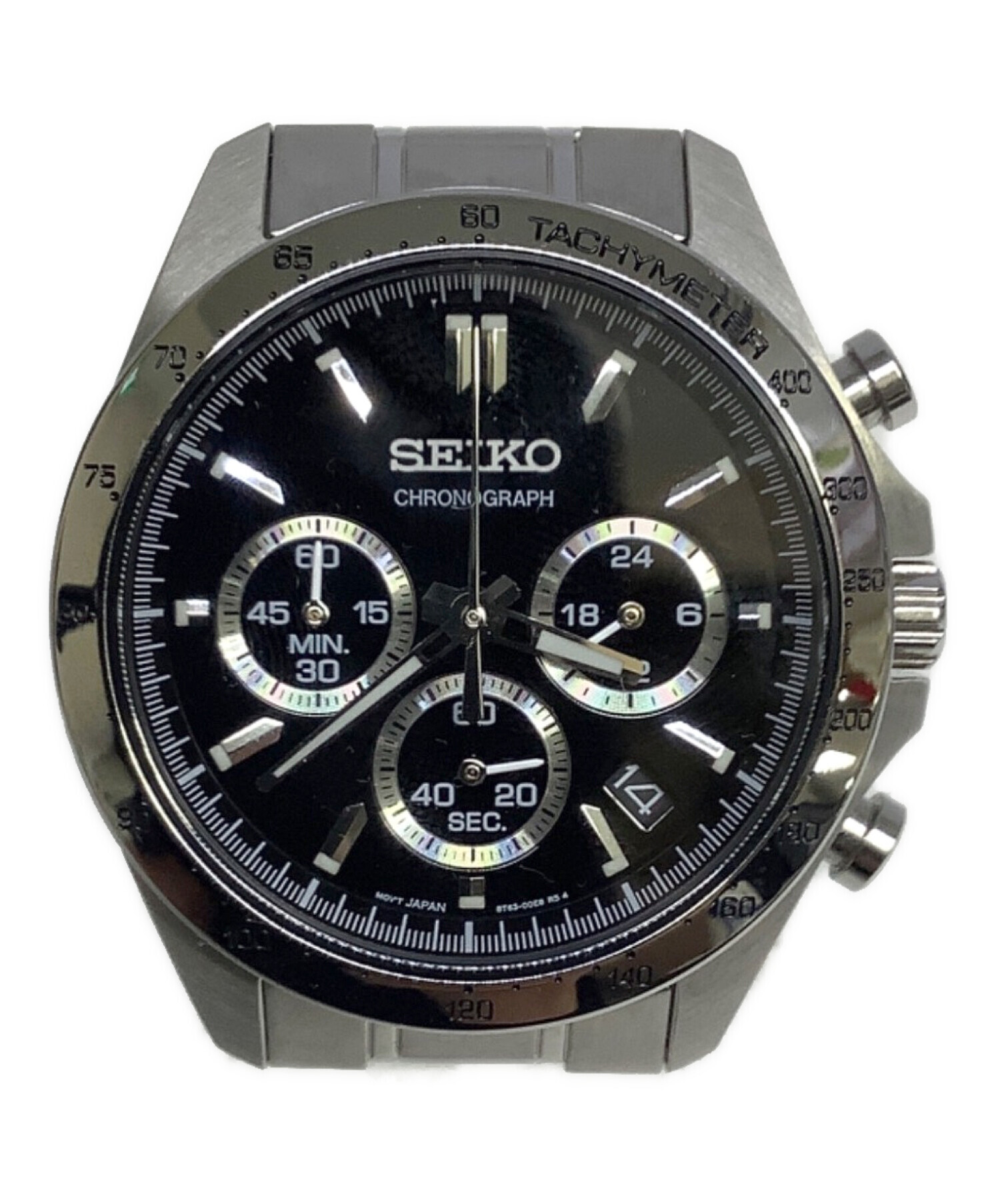 中古・古着通販】SEIKO (セイコー) クロノグラフ ブラック｜ブランド