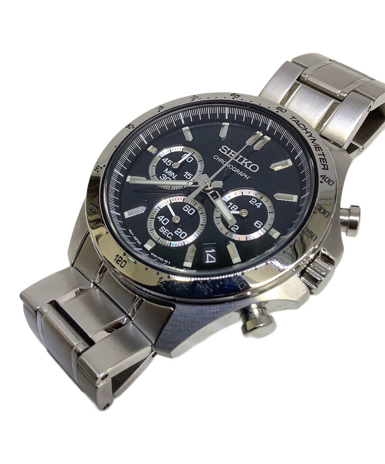 中古・古着通販】SEIKO (セイコー) クロノグラフ ブラック｜ブランド