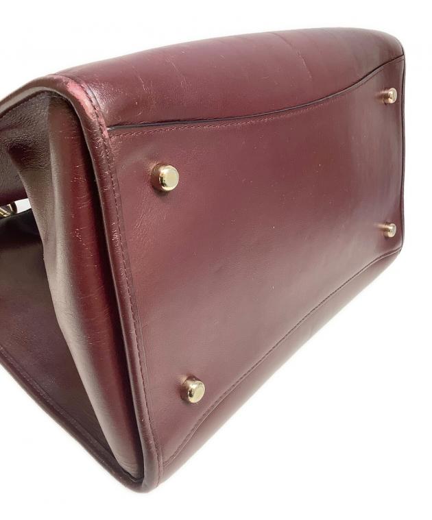 中古・古着通販】COACH (コーチ) 2WAYショルダーバッグ ワインレッド
