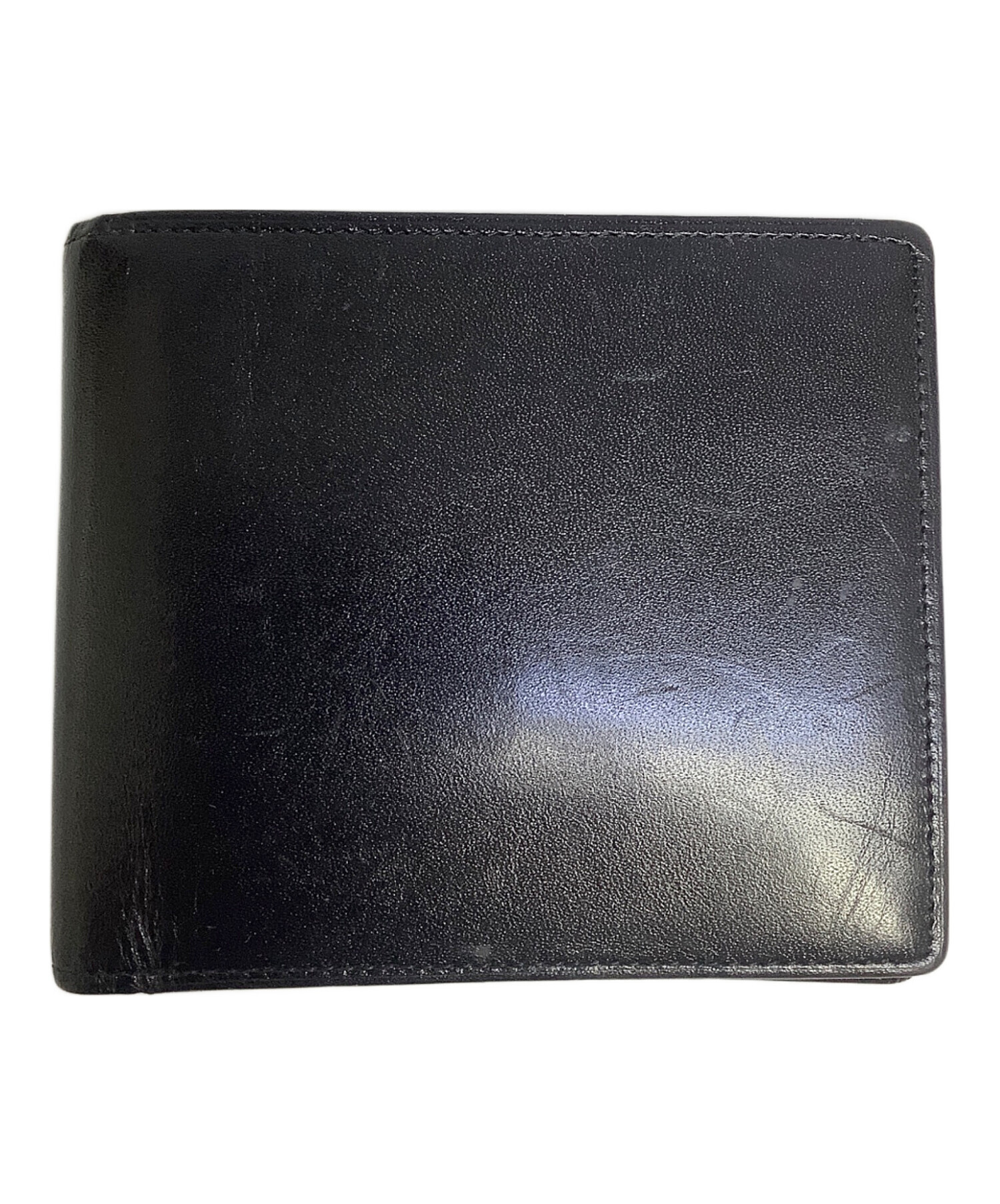 中古・古着通販】CYPRIS (キプリス) 2つ折り財布 ブラック×ブラウン