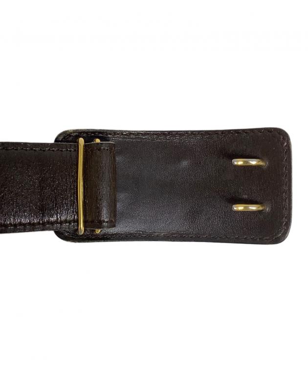 エルメス HERMES アピ 85 ベルト トリヨンクレマンス × ボックスカーフ  ブラック  ブラウン / 082924【中古】 中古・古着通販】HERMES (エルメス) ベルト ブラウン｜ブランド・古着