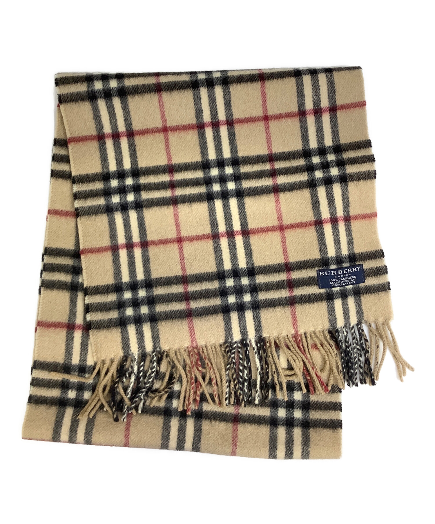 中古・古着通販】BURBERRY (バーバリー) ノバチェックカシミヤマフラー