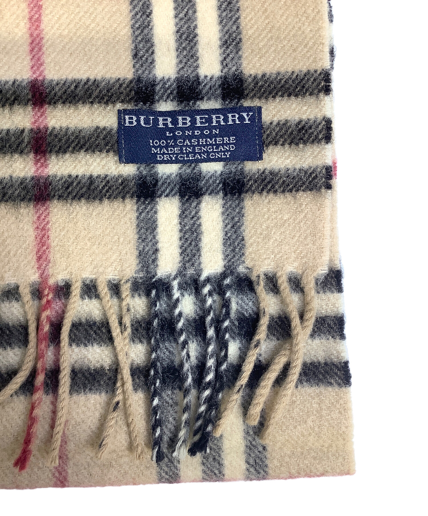 中古・古着通販】BURBERRY (バーバリー) ノバチェックカシミヤマフラー