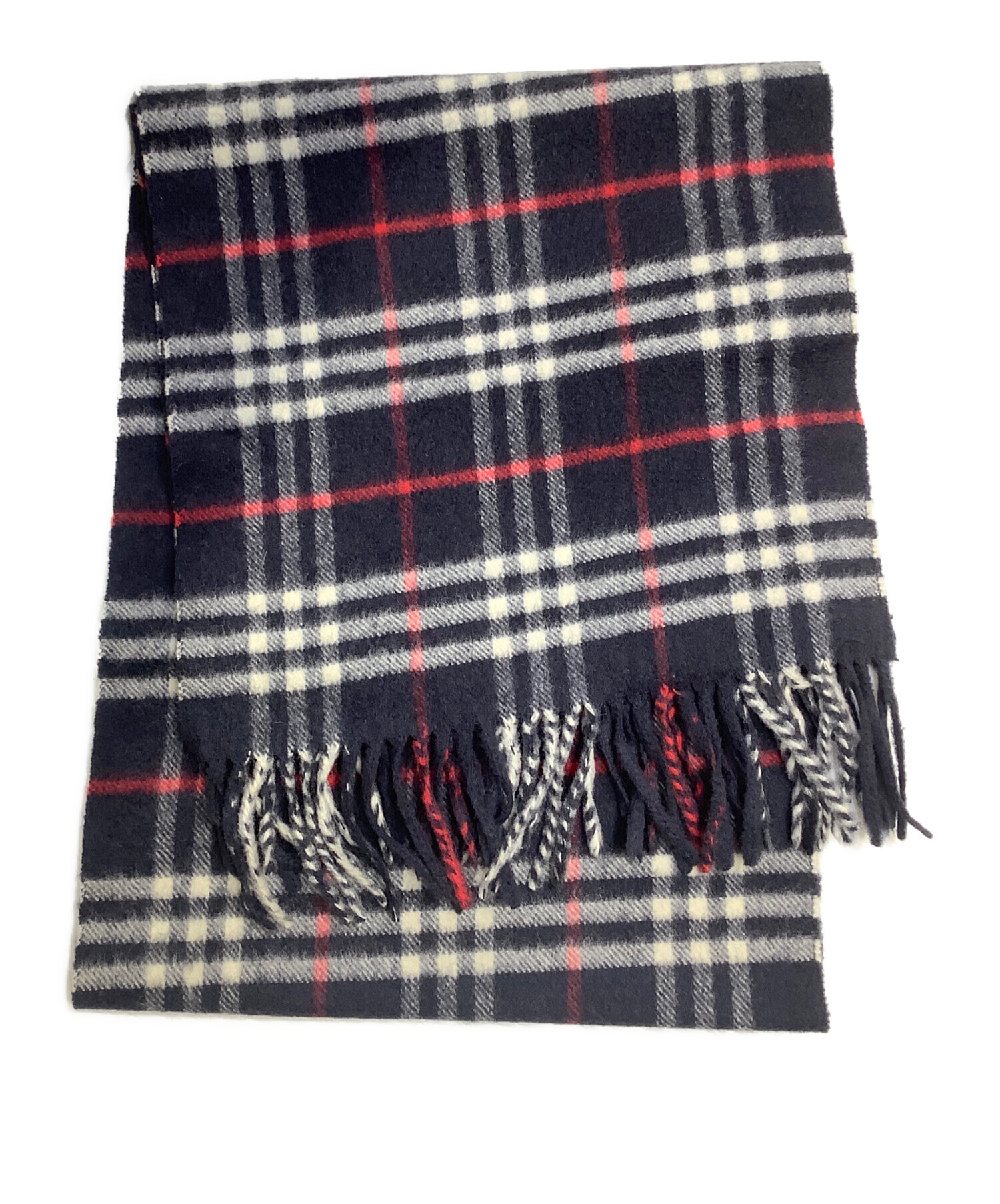 中古・古着通販】BURBERRY (バーバリー) ノバチェックカシミヤマフラー